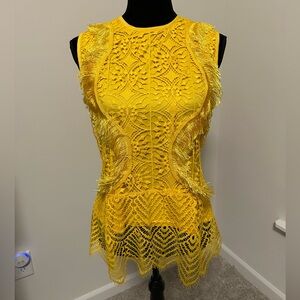 Women’s Mod‎ X Gold Lace Fringe Tank